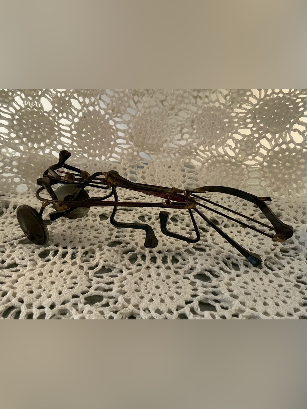 Metal Art Racer with Horse